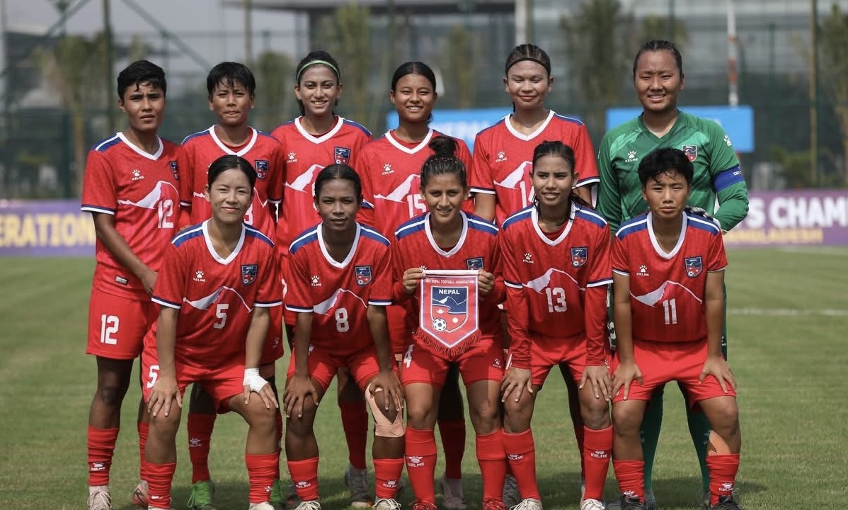 एएफसी यू–२० महिला एसियन कप छनोटमा नेपालले भुटानको सामना गर्दै