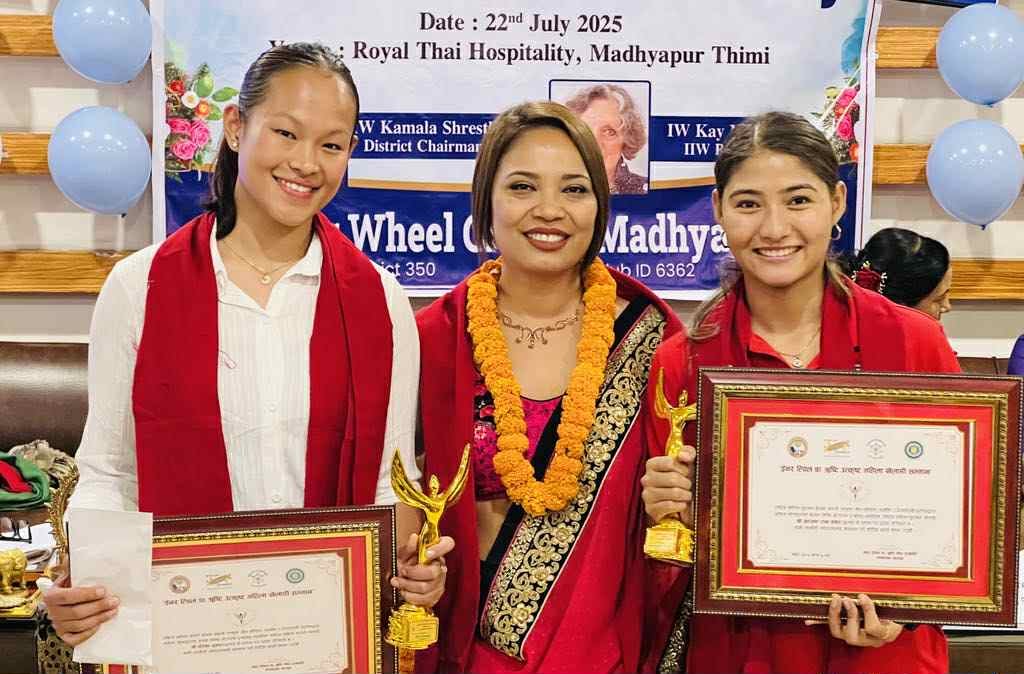 एरिका र अञ्जनालाई इनर ह्विलको सम्मान